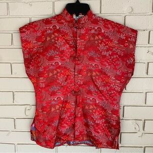 Vintage Chinese Style Chinn’s Chinatown San Francisco Women's Traditional Top S